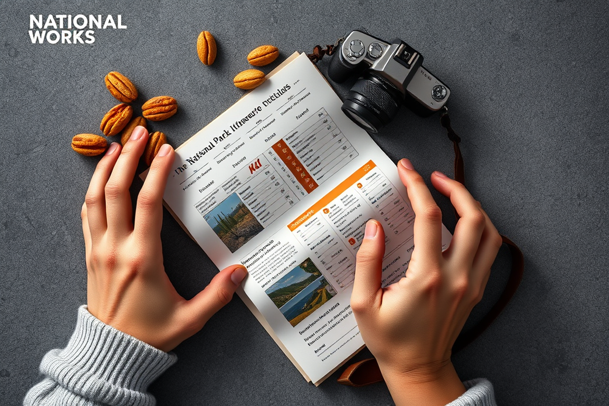 national park itineraries food printable — National Park Itineraries Food Printable (the finished result)