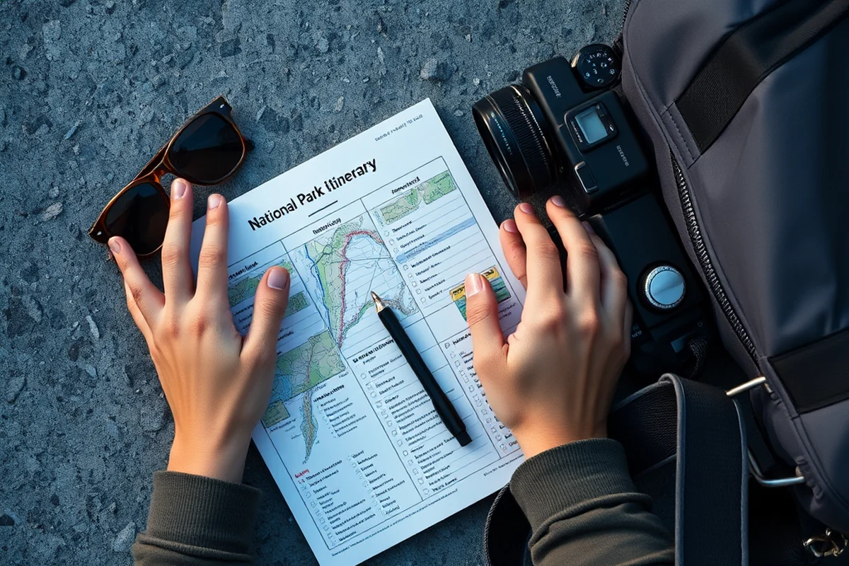 national park itineraries with checklist — National Park Itineraries With Checklist (the finished result)