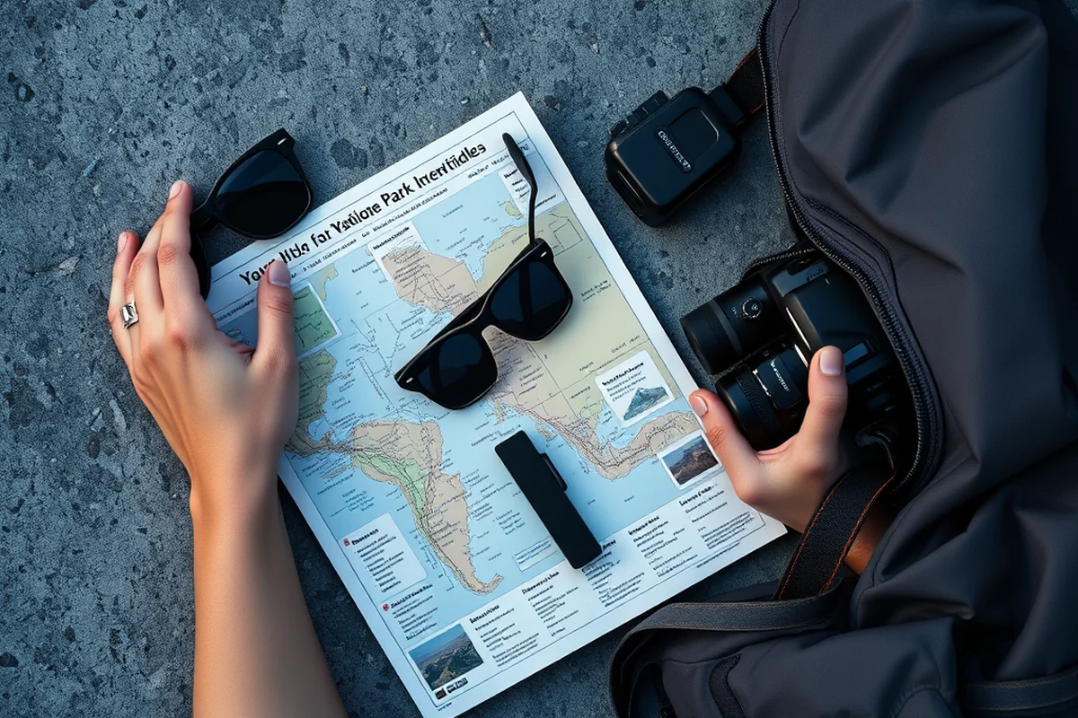 national park itineraries packing gear printable — National Park Itineraries Packing Gear Printable (the finished result)